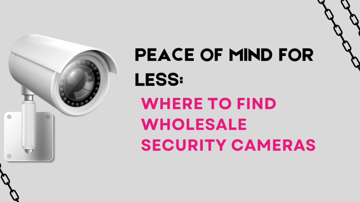 Wholesale Security Cameras